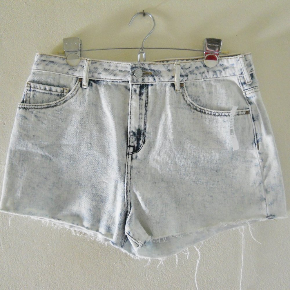 PacSun Shorts, High Rise Size 30, Bleached Blue